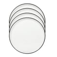 thumbnail image 2 of Mainstays Black rim Stoneware Round Dinner Plate, 2 of 5