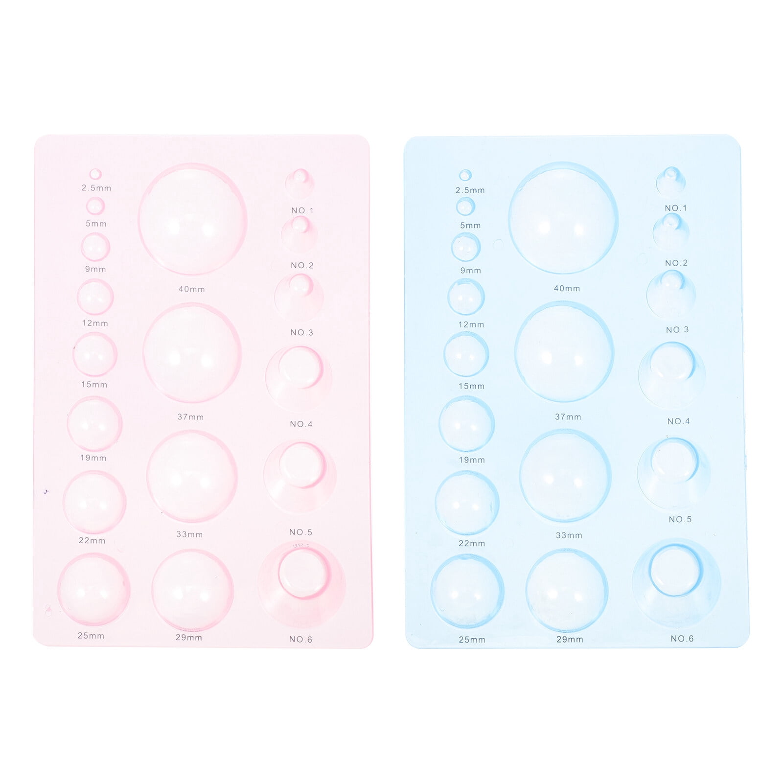 2Pcs Flower Petal Clay Molds Ball Shaped Clay Gauges