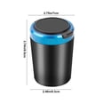 thumbnail image 3 of Car Ashtray Soot Prevention Open Lid Metal Inner Tank With LED Light Car Ashtray, 3 of 6