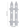 thumbnail image 2 of Christmas Tree Fence Picket Fence - Decorative Mini Fence Decoration Christmas Tree Collar, Reusable Plastic Holiday Garden Border for Christmas Tree Indoor Outdoor Decor, 2 of 6