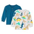 thumbnail image 1 of George Baby Boys' Henley Tee 2-Pack, 1 of 2