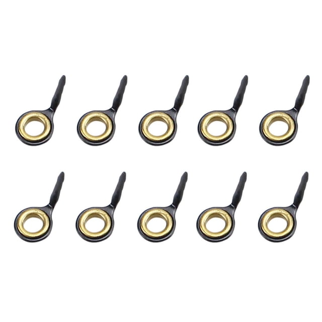 10 Pcs Guides de Canne à Pêche en Acier Inoxydable Ensembles d'Il
