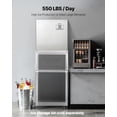 thumbnail image 3 of VEVOR Commercial Ice Maker Machine - Head, 550 Lbs/Day Stainless Steel Ice Machine with Scheduled Ice-Making, Self-Cleaning, Adjustable Thickness, 3 of 9