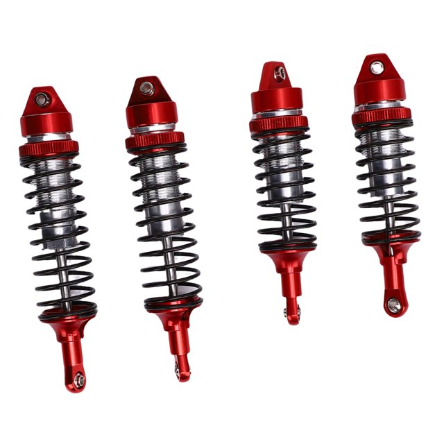 2 Pairs RC Shock Absorbers, RC Car Shock Damper, Aluminum Alloy Front Rear Shocks Fit for 1/10 Scale RC Crawler