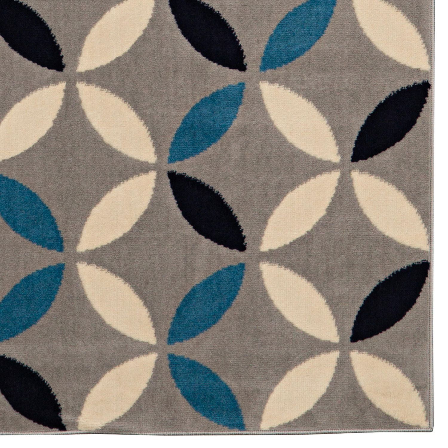 Tapis Capri Conrad gris clair & os de 4 pi 3 po x 7 pi 3 po