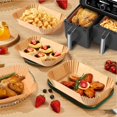 thumbnail image 5 of 100 Pieces 22x14cm Air Fryer Parchment Paper, Air Fryer Cooking Paper, Non-Stick Disposable Paper Liners, 5 of 5