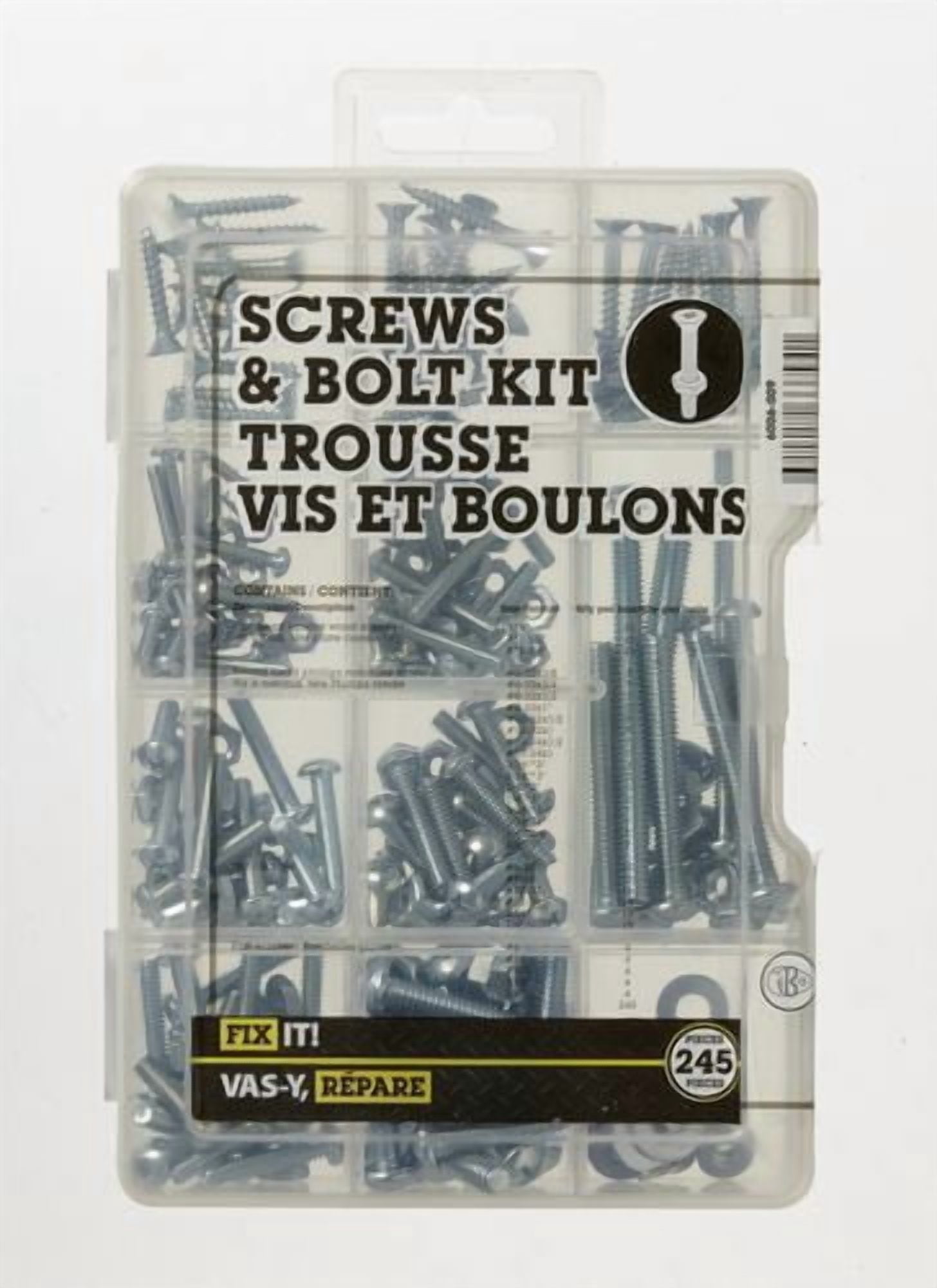 Trousse vis et boulons 245 pièces