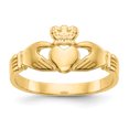thumbnail image 1 of 14K Yellow Gold Baby Claddagh Ring, 1 of 2