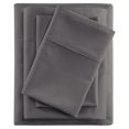 thumbnail image 1 of Beautyrest Ensembles de Draps Rafraîchissants en Coton et Polyester Satiné Contemporain en Charbon, 1 of 9