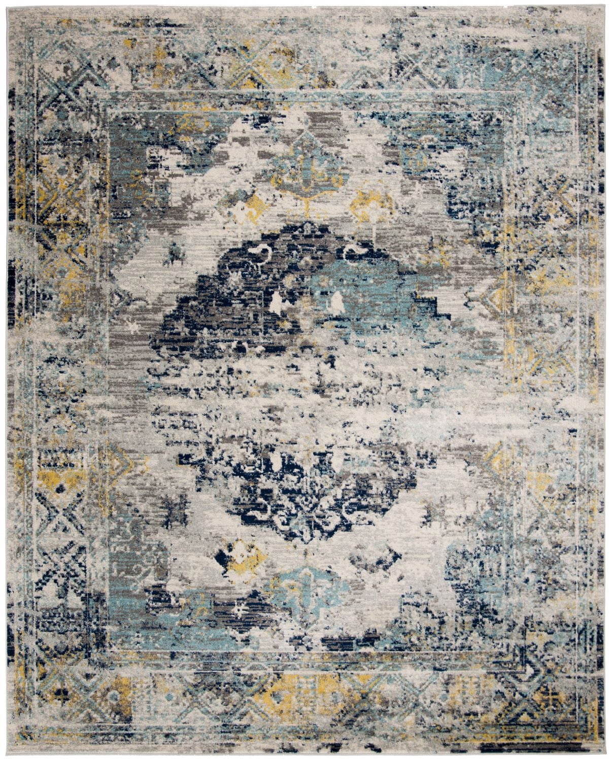 SAFAVIEH Madison Emil Overdyed Medallion Area Rug