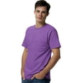 thumbnail image 1 of Hanes TAGLESS Men`s Pocket T-Shirt, S, Violet, 1 of 1