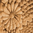 thumbnail image 1 of Ahgly Tapis d'Intérieur Lavable en Machine Carré Orange Transitionnel, 5 Pieds Carré, 1 of 7