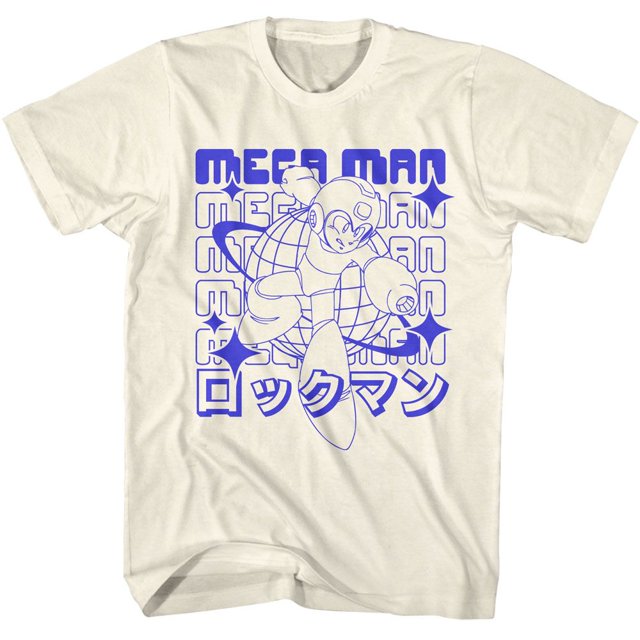 Mega Man T-Shirt pour Adulte 72K Planète Naturel 4TG