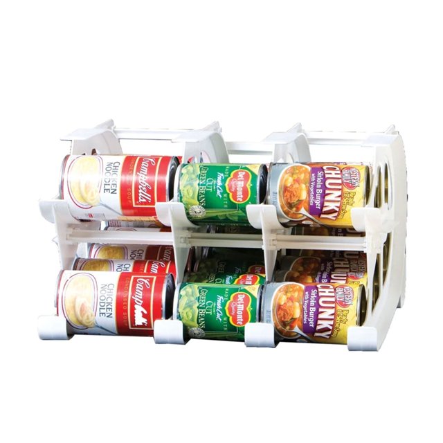 FIFO Countertop Mini Can Tracker Holds 30 10-24 Ounce Can Sizes, USA Made