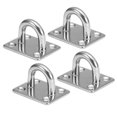 thumbnail image 1 of eccomum 4pcs Pad Eye Plates Marine Hardware Multifunctional Wall Mount Hook Loops, 1 of 7