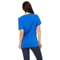 thumbnail image 2 of Bella Canvas 6405 Missy Jersey T-Shirt à Manches Courtes à Col en V, m, True Royal, 2 of 3
