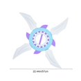 thumbnail image 3 of Blue Light Up Spinning Flywheel Toy Glowing Led Hand Ninja Star Light Sword For Kids, 3 of 7
