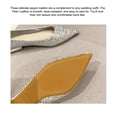 thumbnail image 3 of 2 Pcs Chaussures en Cuir pour Femmes Résistantes à l'Usure Femmes Mariage Plates en Fibre Chaussures Habillées Chaussures à Paillettes Femmes Confortables Entretien Court Femmes champagne 40, 3 of 9