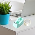 thumbnail image 4 of UsRHHA Macaron Tape Dispenser, Colorful Adhesive Tape Holder with Cutter, Desktop Tape Station, 4 of 6