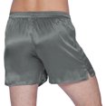 thumbnail image 2 of Intimo Boxeurs Classiques en Soie pour Hommes, Gris Ardoise, Grand, 2 of 6