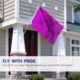 thumbnail image 2 of ANLEY Fly Breeze Drapeau Violet Uni 3 X 5 Pieds - Drapeaux Violets Simples en Polyester, 2 of 6