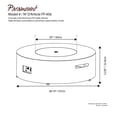thumbnail image 3 of Concrete Look Aluminum Fire Table, Round, 3 of 9