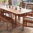 thumbnail image 3 of Pemberly Row Table de Salle à Manger de Patio en Bois d'Acacia, Brun, 3 of 3