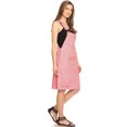 thumbnail image 3 of Junior Womens Distressed Denim Adjustable Strap Overall Dress, Pink, X-Large, 3 of 5