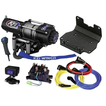 KFI A3000 3000lb Winch & 101275 Winch Mount kit Compatible/Replacement for 2016-2021 Yamaha Grizzly 700 4x4