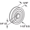 thumbnail image 2 of Prime Line Produits Rouleau de Porte Coulissante en Verre 1-.50 Po D1506, 2 of 2