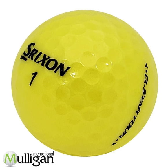 Mulligan - 36 balles de golf récupérées Srixon Qstar Tour (Old) 4A, jaune