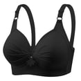 thumbnail image 4 of Huvoen Sports Bras 3pc Woman's Printing Gathered Together Large Size Daily Bra Underwear No Rims Multicolor s, 4 of 5