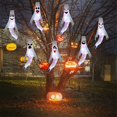 thumbnail image 4 of Hbdhejl Halloween Windsocks With White Led String Lights 47.2 Inch Light Up Hanging Outdoor Halloween Decorations Battery Operated Waterproof For Halloween Party Yard Decor, 4 of 5
