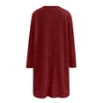 thumbnail image 4 of IMENGL Winter Warm Fleece Thickened Plus Size loose coat jacket sweater, Red L, Size M-3XL, 4 of 6