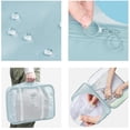 thumbnail image 3 of 6Pcs Foldable Travel Packing Cubes, Waterproof Storage Organizer Bags Set with Buckle and Mesh Design, 3 of 7