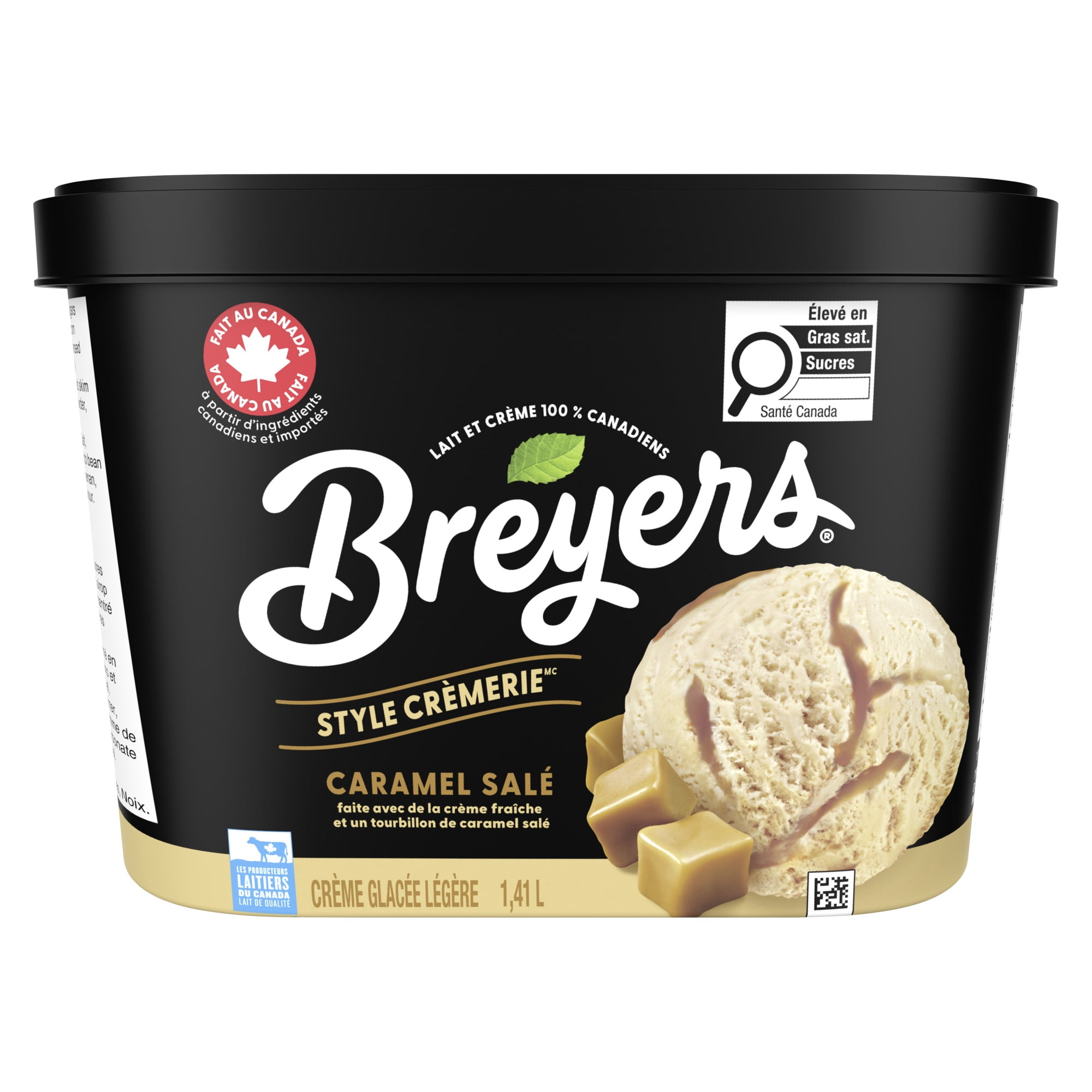 Breyers Creamery Style Salted Caramel Light Ice Cream, 1.41 L