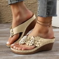 thumbnail image 2 of Dakaela Sandales pour Femmes Été à Plateforme Compensée Sandales de Plage Confortables Décontractées Habillées Chaussures à Enfiler, 2 of 8
