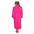thumbnail image 4 of Puffy Cotton Adult Unisex Kimono Bath Robe Natural Soft Cotton - Hot Pink, 4 of 6
