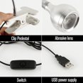 thumbnail image 4 of Qonioi Lampe de Table Flexible à DEL USB, Lampe Pince de Bureau pour Lit, Étude, Lecture, Éclairage Multi-Angle pour Ordinateur Portable PC Clavier, 4 of 5