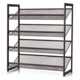thumbnail image 1 of Costway 4-Tier Shoe Rack Adjustable to Flat Slant Shoe Organizer Holder Stand, 1 of 10