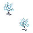 thumbnail image 4 of Maytalsory Color Changing Lighted Rose Lamp Remote Control Energy Saving Artificial Bonsai Tree Lights Gift For Any Occasion blue rose black rod 2Set, 4 of 6