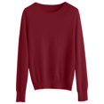 thumbnail image 3 of SHIXIAOO Chandail à Col Rond pour Femme, Chandail, Couleur Unie, Manches Longues, Robe Chandail Raglan, Chandail à Quart de Glissière, Chandail, 3 of 3