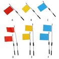 thumbnail image 2 of Drapeaux de Signaux pour Voitures Miniatures avec Poteau et Non Bricolage Modification Pièces Remplaçables Accessoire Automobile Remplacement pour WPL Bleu 2 Pcs/ensemble, 2 of 8