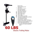 thumbnail image 2 of 60LBS 12V Electric Trolling Motor,580W Outboard Engine, for Inflatable Assault Boat ,Fishing Kayak, Canoe Dinghy ,Easy to Install, 2 of 8