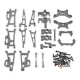 thumbnail image 4 of Bunblic 1/14 RC Car Upgrades Accessories Front and Rear Shock Tower for 14210 Trucks silver gray, 4 of 8