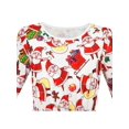 thumbnail image 4 of Girls Dress Red Santa Gift Box Christmas Socks Long Sleeve 4 Years, 4 of 7