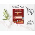 thumbnail image 3 of Darling Souvenir Red Birthday Invitation Card 28 Pcs Fill or Write In Blank Invites Printable Party Supplies 5 x 7 Inches, 3 of 5