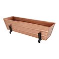 thumbnail image 1 of Achla C08C-K6 2 x 6 Railings Flower Box with Brackets, Copper - Small, 1 of 1