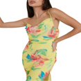 thumbnail image 2 of MesaSe Robe Midi à Bretelles Spaghetti Col Bénitier Fendue Sans Manches Dos Nu Froncée Formelle Moulante Longue, 2 of 5