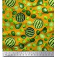 thumbnail image 1 of Soimoi Velvet Fabric Pear,Lemon & Watermelon Fruits Decor Fabric Printed Yard 58 Inch Wide, 1 of 3